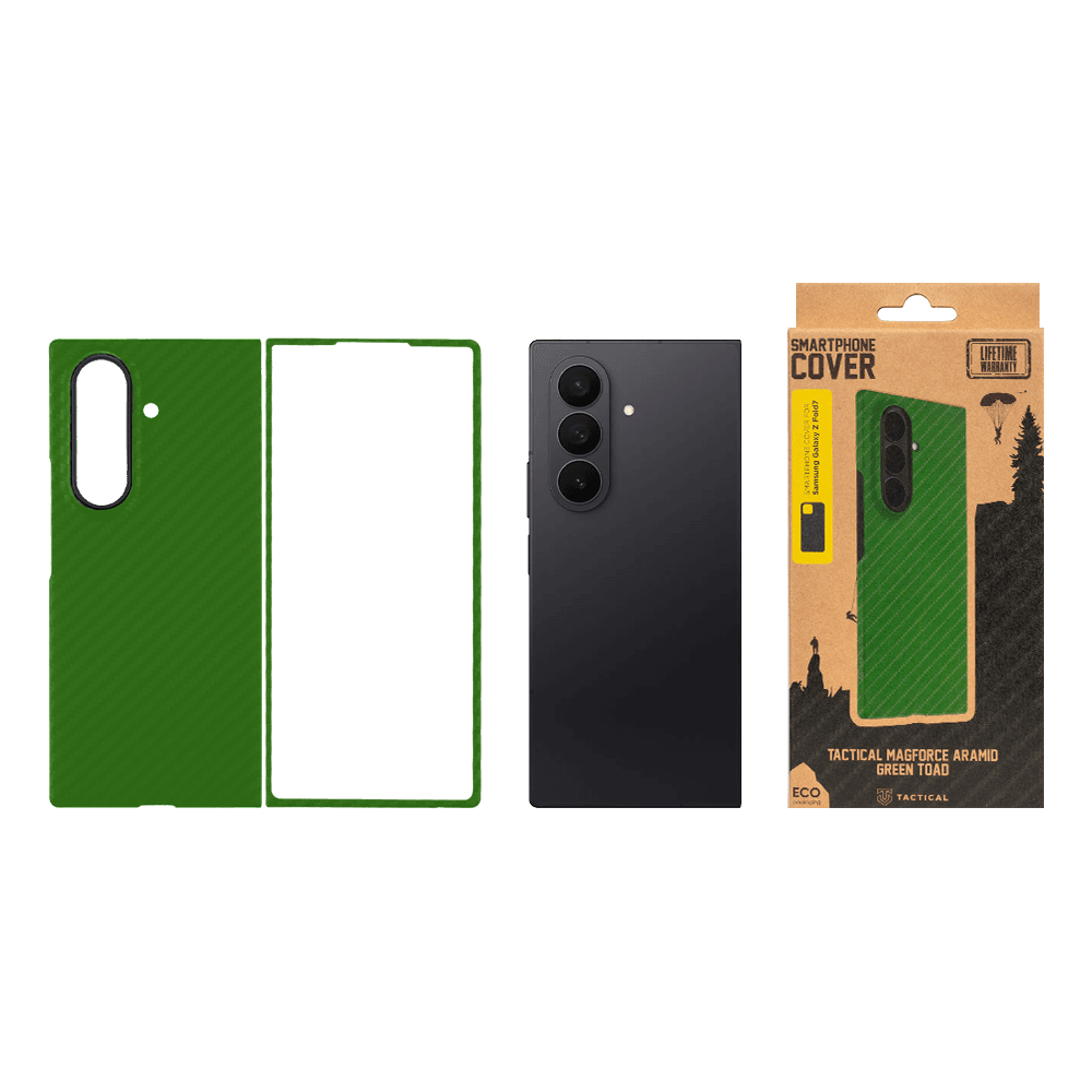 Kryt Tactical MagForce Aramid pro Samsung Galaxy Z Fold 7 zelený - náhled 3