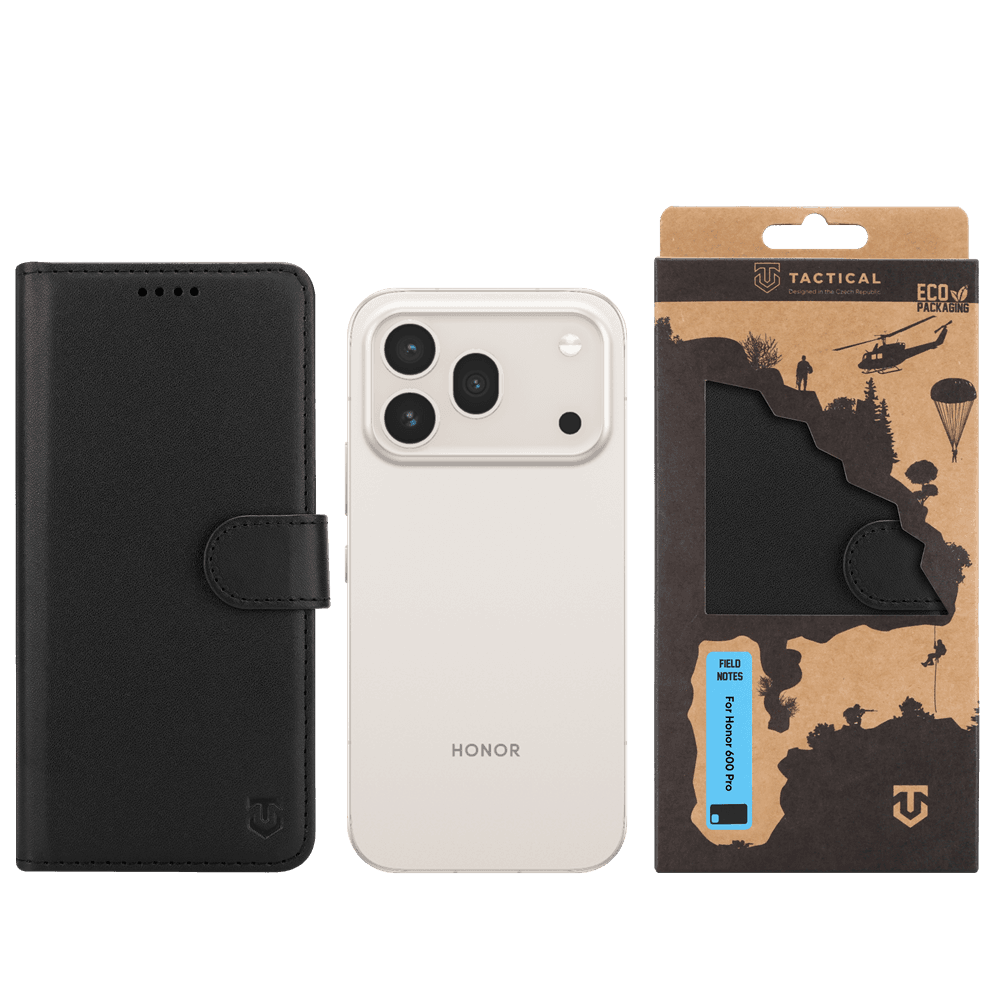 Pouzdro Tactical Field Notes pro Honor 600 Pro černé - náhled 3