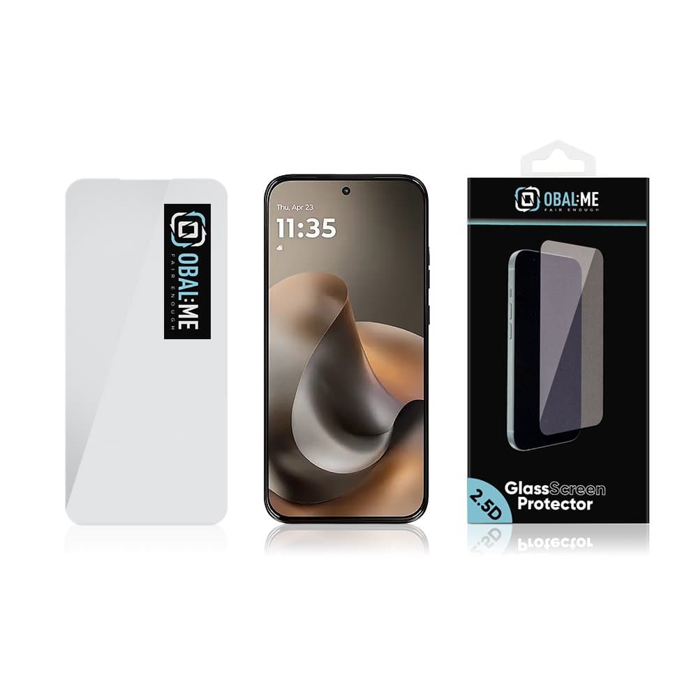 Tvrzené sklo OBAL:ME 2.5D pro Motorola Moto G77 5G čiré - náhled 3