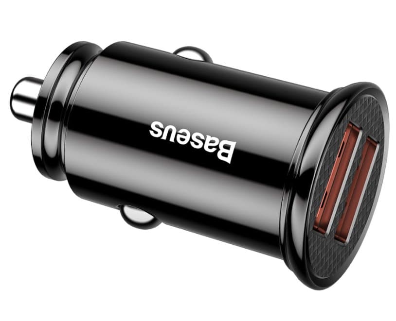 Adaptér do auta Baseus CCALL-YD01 Circular 2xUSB QC3.0 30W Black - náhled 3