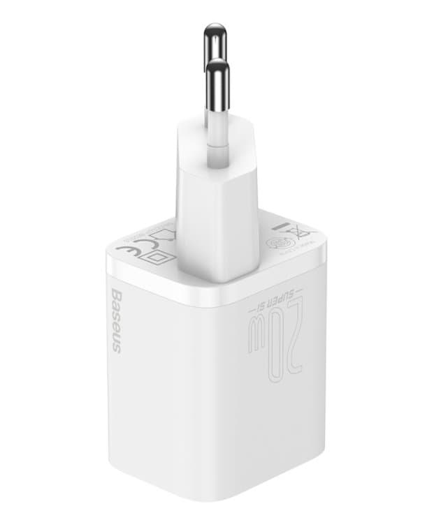 Baseus CCSUP-B02 Super Si Quick Nabíječka USB-C 20W White - náhled 3