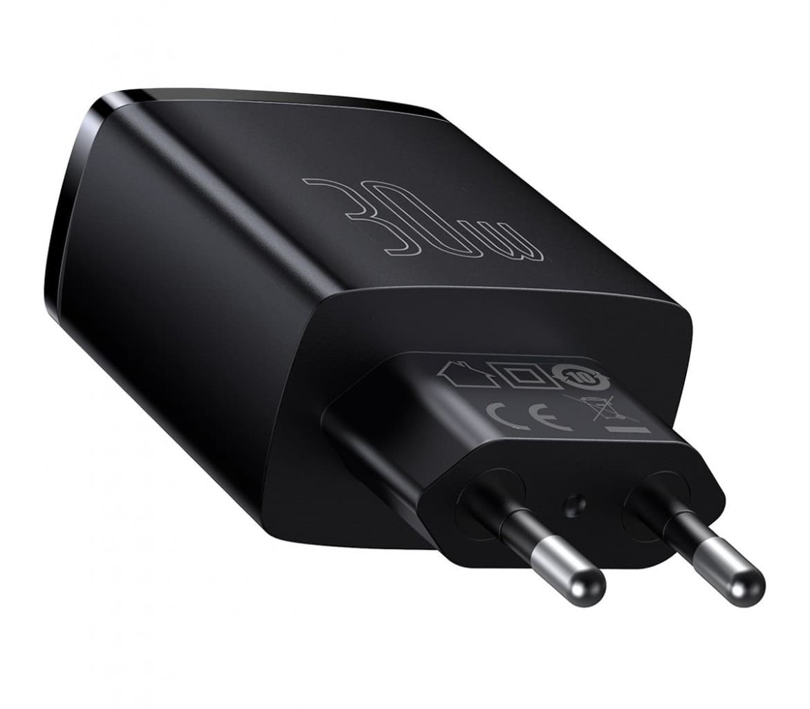 Baseus CCXJ-E01 Compact Quick Nabíječka USB-C 30W Black - náhled 3