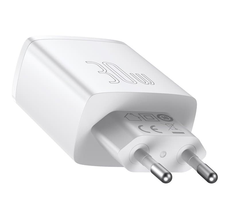 Baseus CCXJ-E02 Compact Quick Nabíječka USB-C 30W White - náhled 3