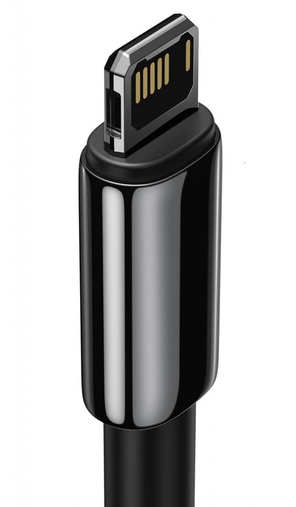 Baseus CALWJ-01 Tungsten Gold Kabel Lightning 2.4A 1m Black - náhled 3
