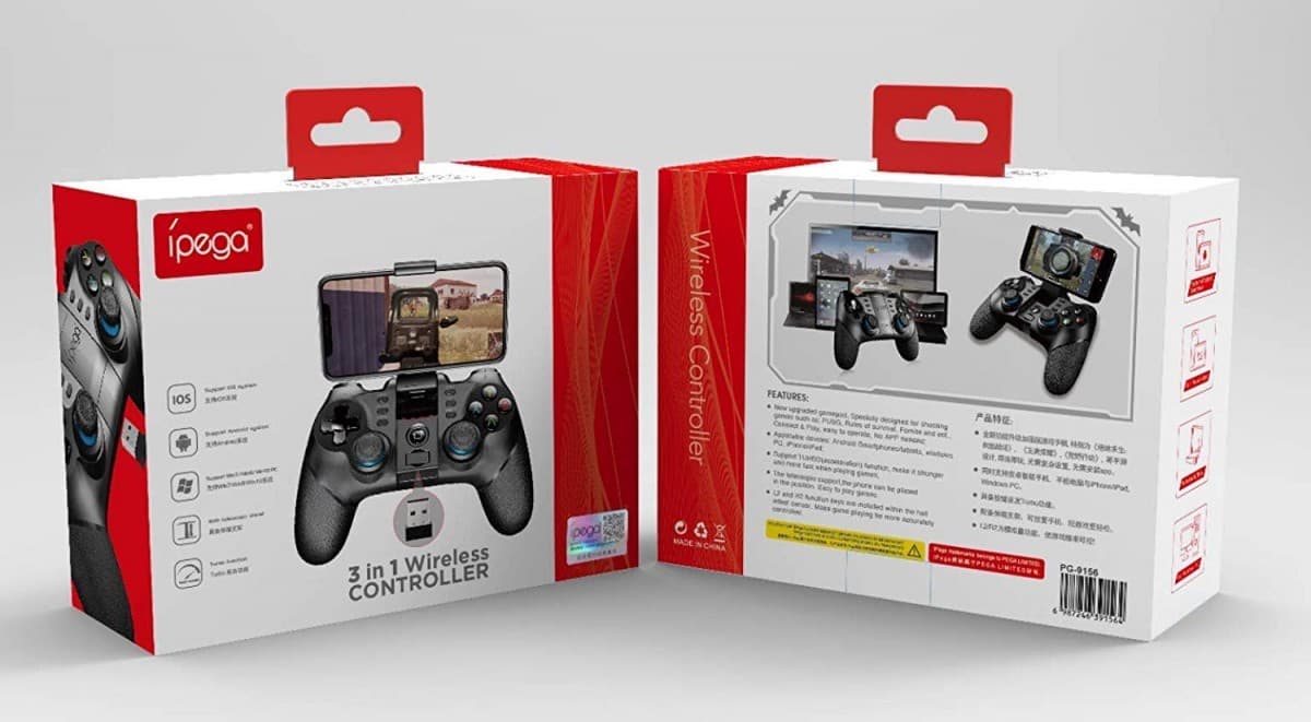 iPega 9156 2.4GHz Bluetooth Gamepad Fortnite Android/iOS/PS3/PC/Android TV/N-Switch - náhled 3