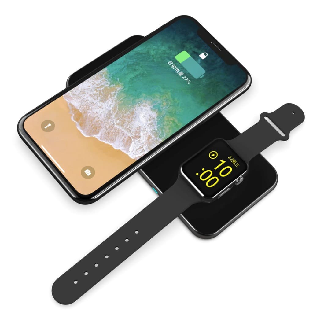 Swissten wireless nabíječka 2v1 černá - náhled 3