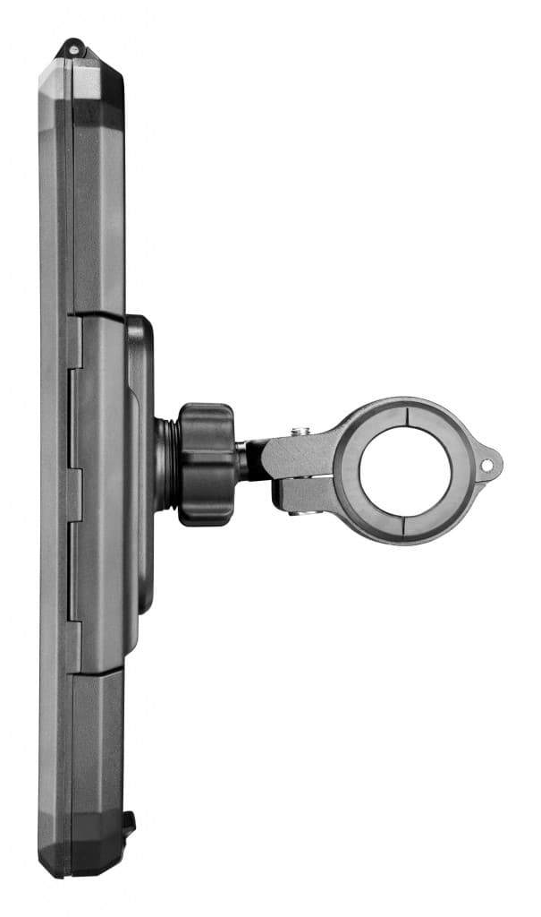 Univerzální voděodolné pouzdro na mobilní telefony Interphone Armor Pro, úchyt na řídítka, max. 6,5", černé - náhled 3