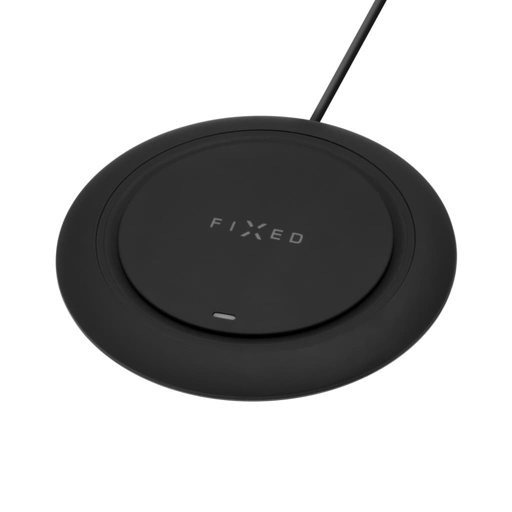 Podložka pro rychlé bezdrátové nabíjení telefonu FIXED Pad, 10W, černá - náhled 3