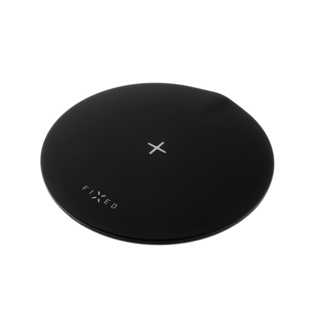 Podložka pro rychlé bezdrátové nabíjení telefonu FIXED SlimPad, 15W, černá - náhled 3