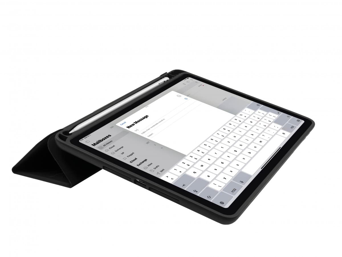 Pouzdro FIXED Padcover+ pro Apple iPad 10,2"(2019/2020/2021) se stoj. a pouzdrem pro Pencil, podpora Sleep and Wake, čer - náhled 3