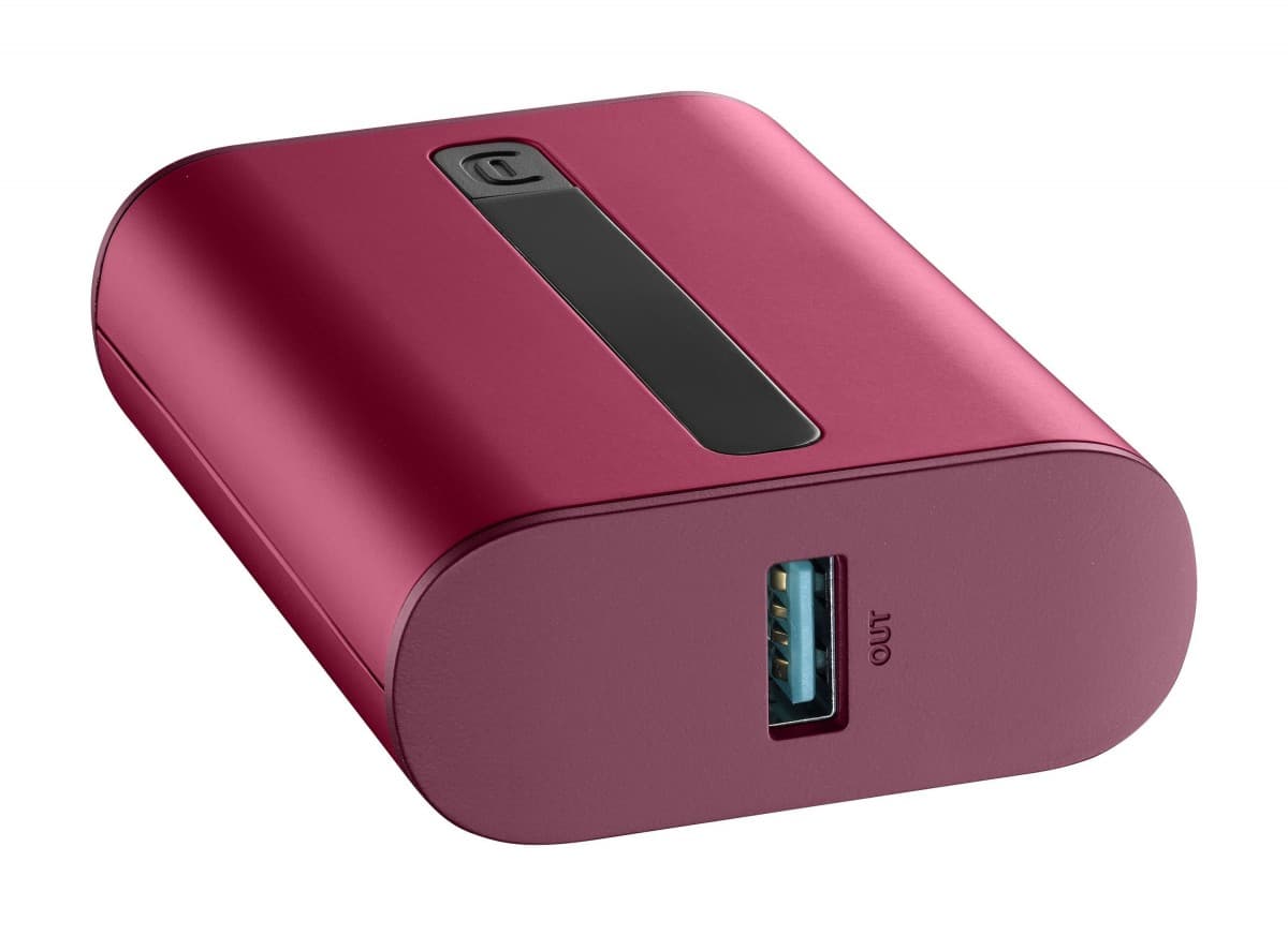 Powerbanka Cellularline Thunder 10 000 mAh, červená - náhled 3