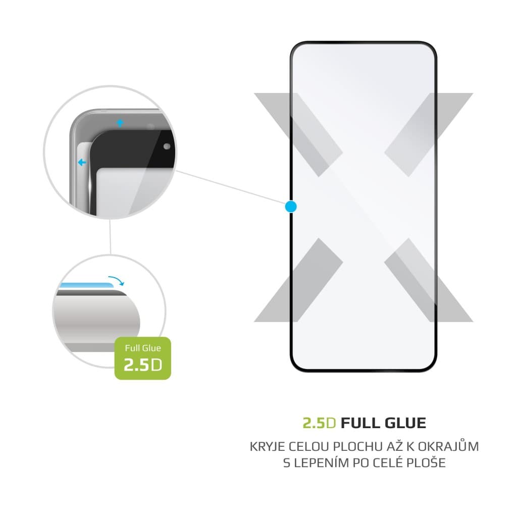 Ochranné tvrzené sklo FIXED Full-Cover pro Xiaomi Redmi Note 11, lepení přes celý displej, černé - náhled 3