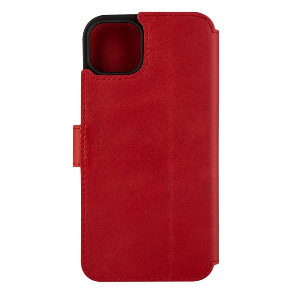 Kožené pouzdro typu kniha FIXED ProFit pro Apple iPhone 14 Plus, červené - náhled 3