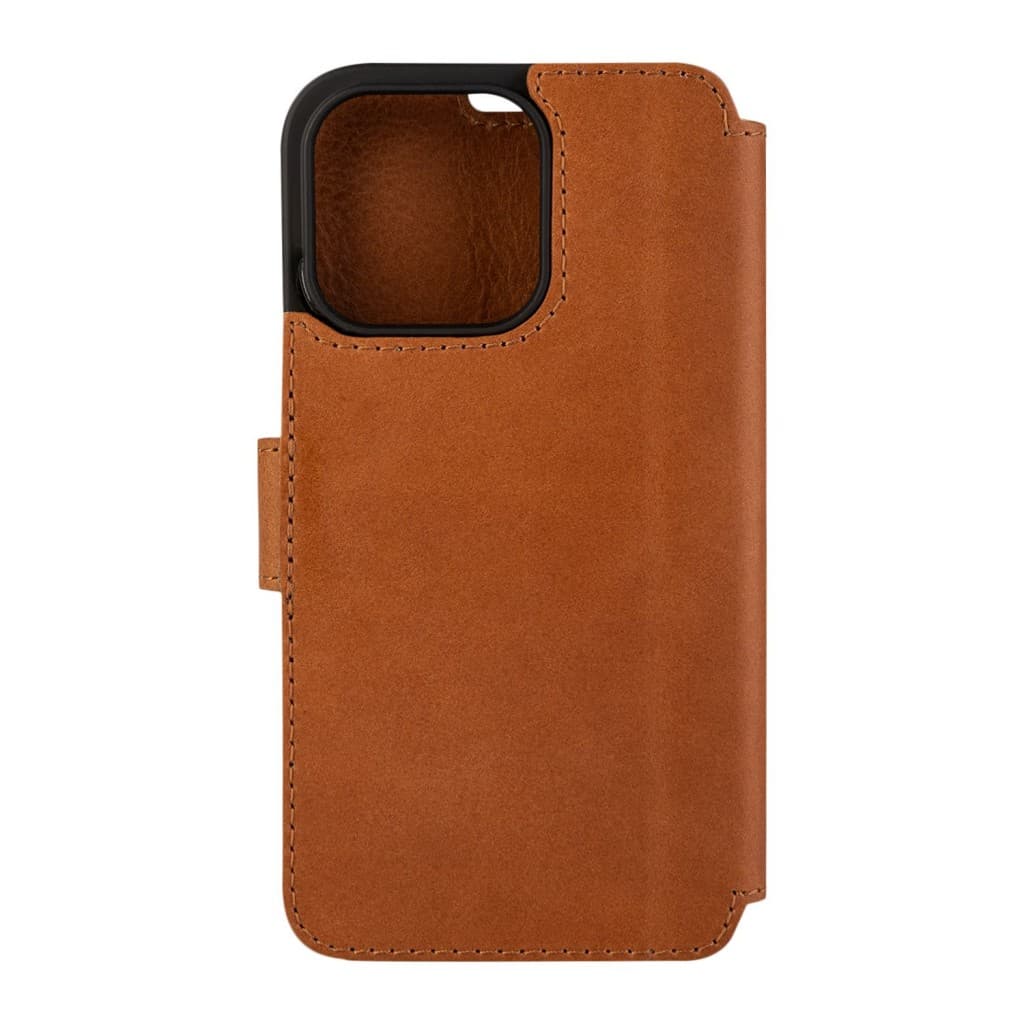 Kožené pouzdro typu kniha FIXED ProFit pro Apple iPhone 14 Pro, hnědé - náhled 3