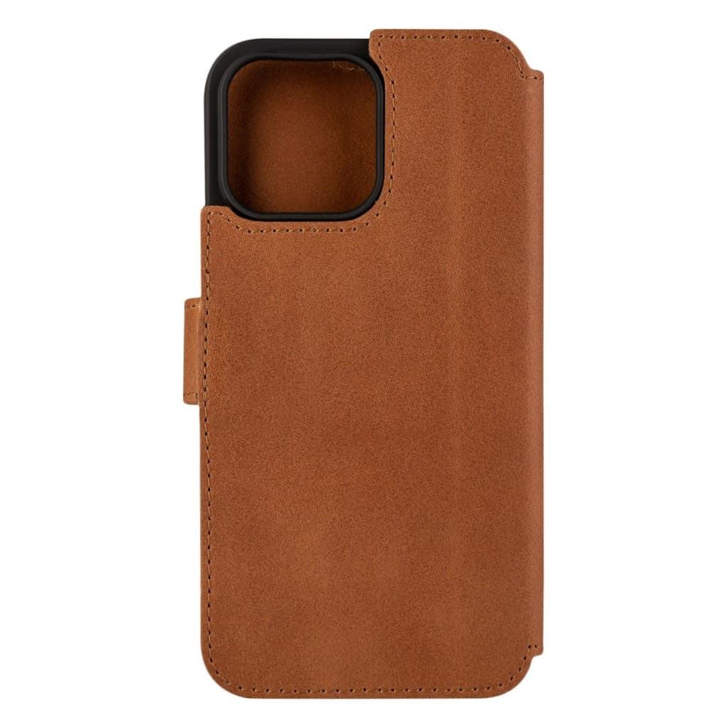 Kožené pouzdro typu kniha FIXED ProFit pro Apple iPhone 14 Pro Max, hnědé - náhled 3