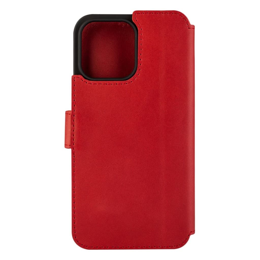 Kožené pouzdro typu kniha FIXED ProFit pro Apple iPhone 14 Pro Max, červené - náhled 3