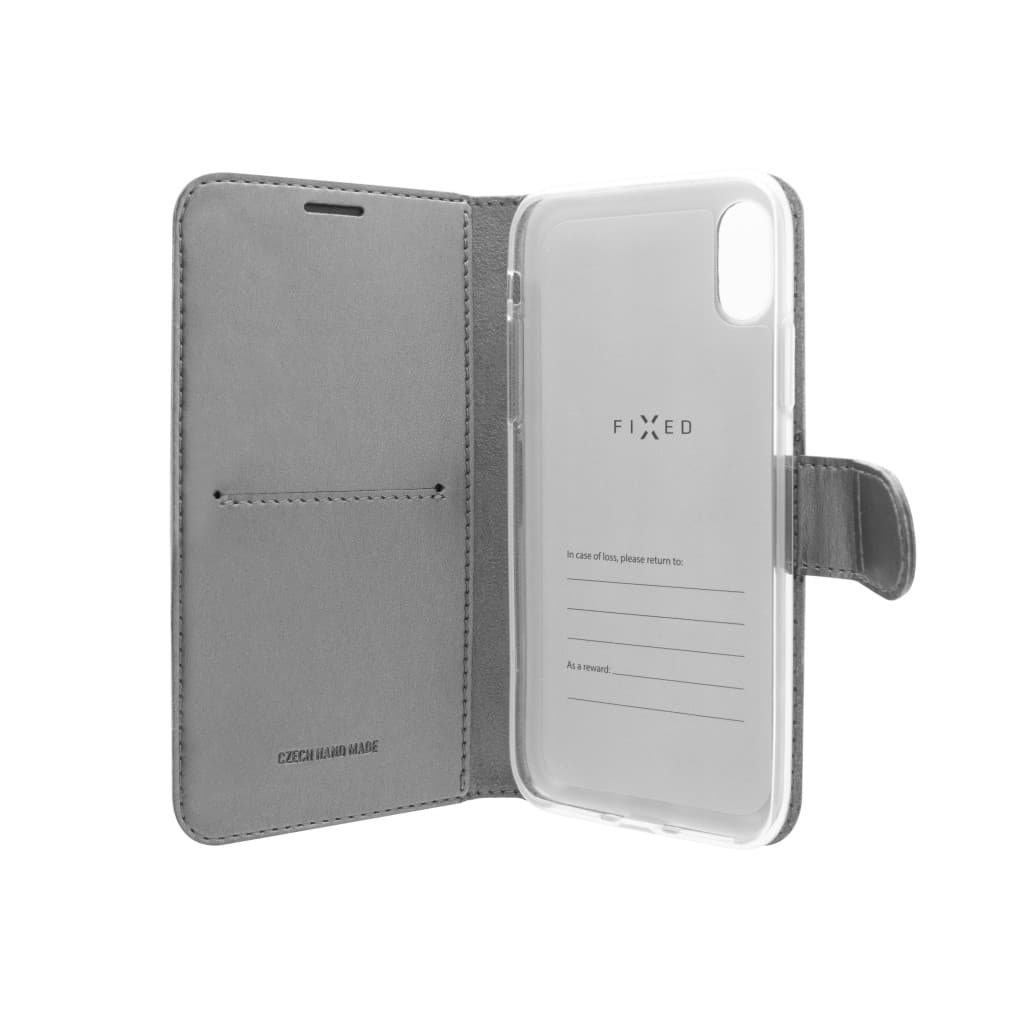 Pouzdro typu kniha FIXED FIT Shine pro Apple iPhone 13 Pro, antracitové - náhled 3