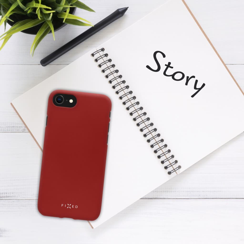 Zadní pogumovaný kryt FIXED Story pro Apple iPhone 11 Pro Max, červený - náhled 3