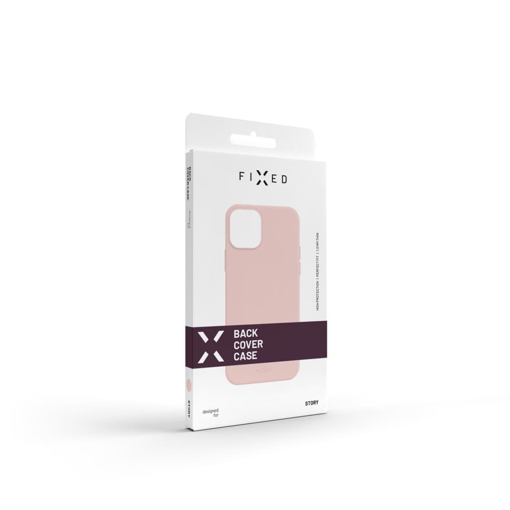 Zadní pogumovaný kryt FIXED Story pro Apple iPhone 13 Pro Max, růžový - náhled 3