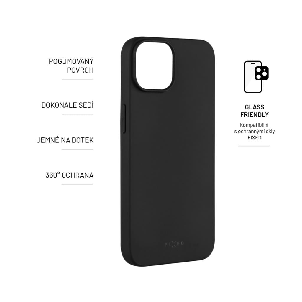 Zadní pogumovaný kryt FIXED Story pro Apple iPhone 14, černý - náhled 3