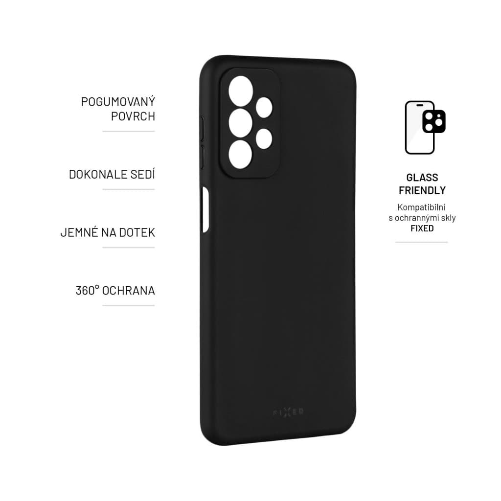 Zadní pogumovaný kryt FIXED Story pro Samsung Galaxy A23 5G, černý - náhled 3