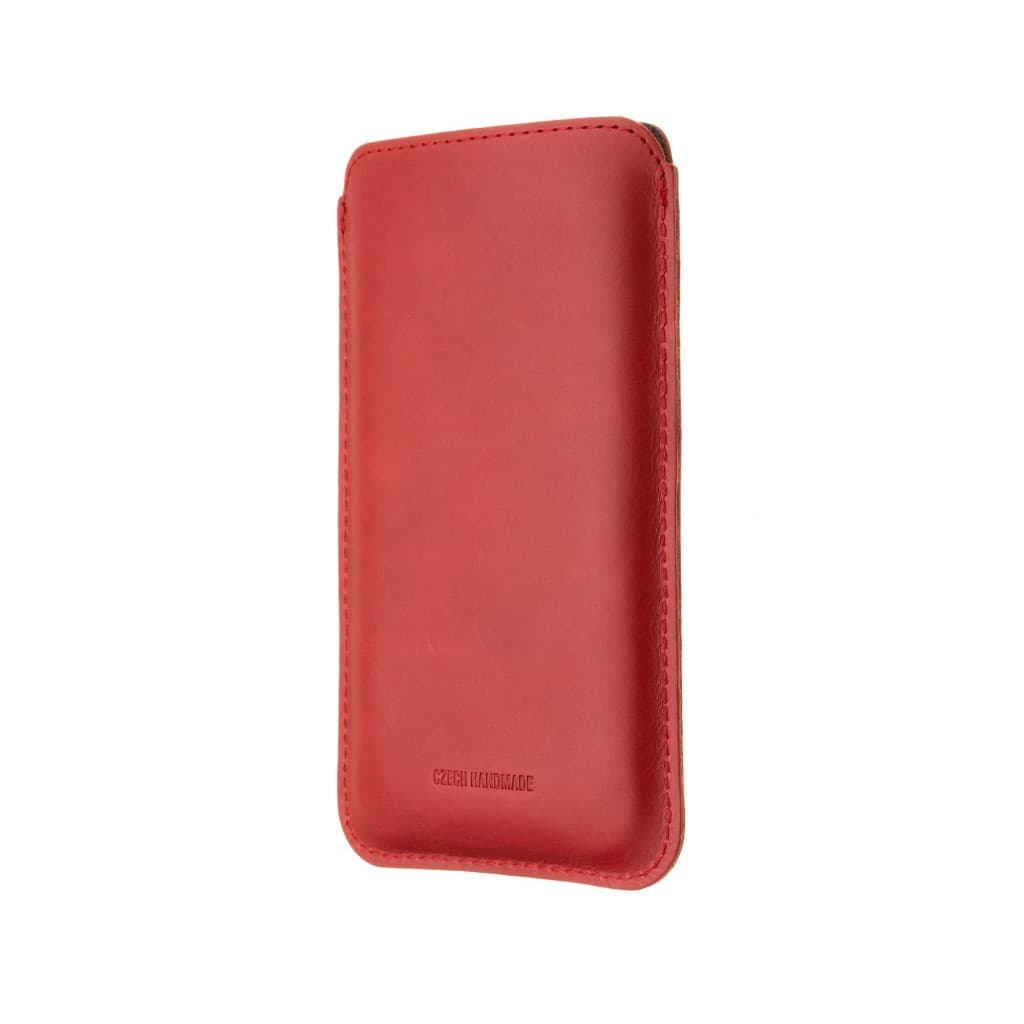 Tenké pouzdro FIXED Slim vyrobené z pravé kůže pro Apple iPhone 12 Pro Max/13 Pro Max, červené - náhled 3