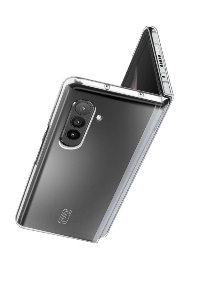 Zadní kryt s ochranným rámečkem Cellularline Clear Duo pro Samsung Galaxy Z Fold5, čirý - náhled 3
