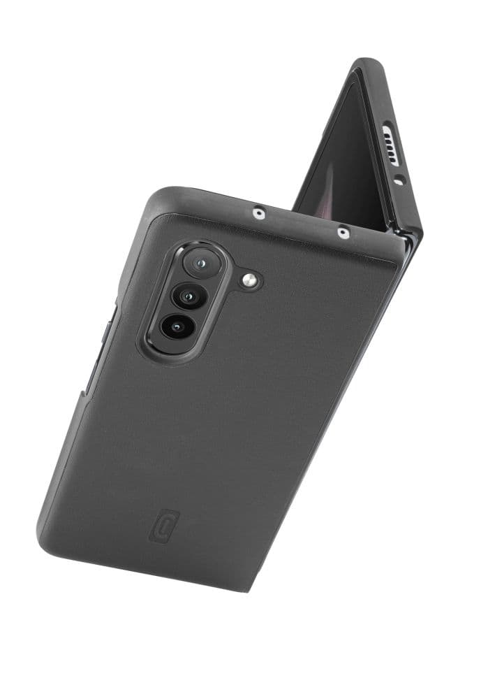 Ochranný kryt Cellularline Fit Duo pro Samsung Galaxy Z Fold5, PU kůže, černý - náhled 3
