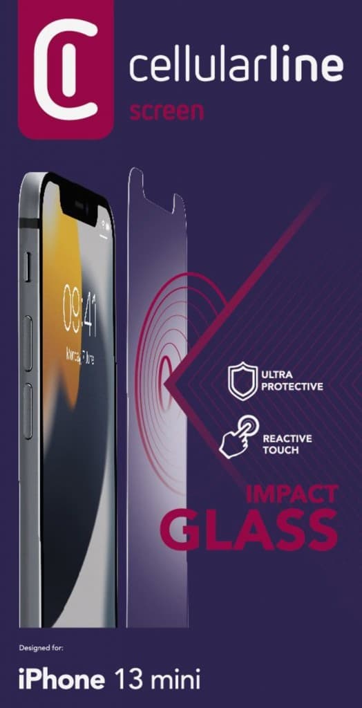 Ochranné tvrzené sklo Cellularline Second Glass Ultra pro Apple iPhone 13 Mini - náhled 3