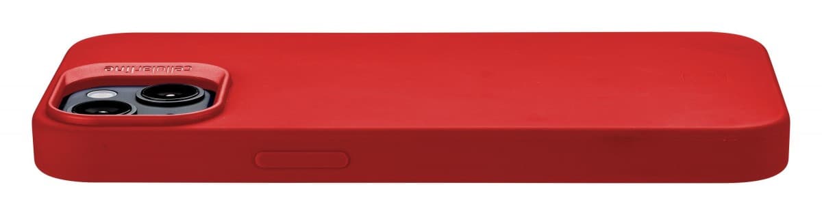 Ochranný silikonový kryt Cellularline Sensation pro Apple iPhone 14, červený - náhled 3