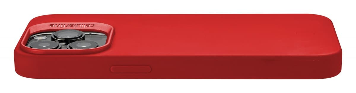 Ochranný silikonový kryt Cellularline Sensation pro Apple iPhone 14 PRO, červený - náhled 3