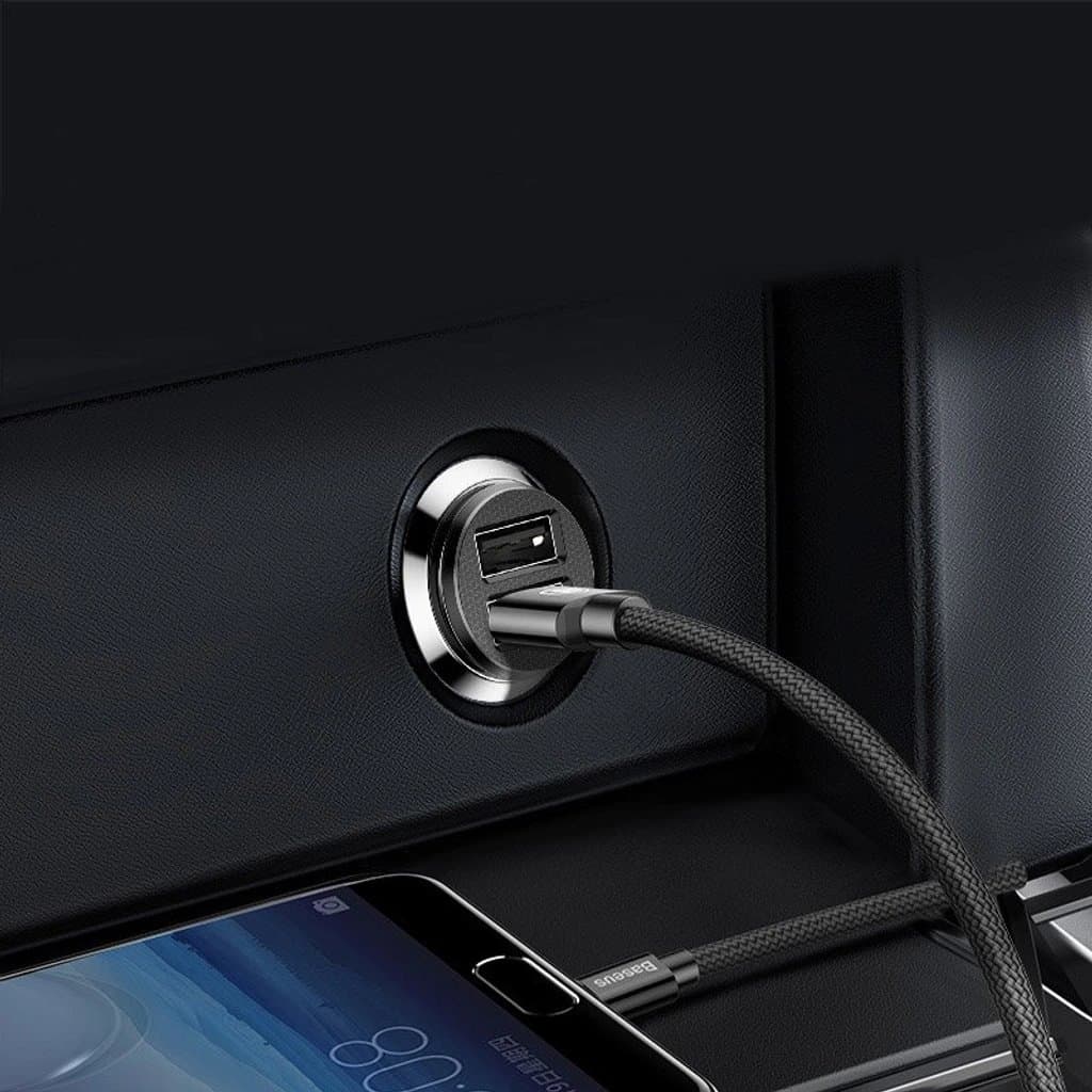 Baseus CCALL-ML01 Grain Nabíječka do Auta 15.5W 2x USB Black - náhled 3