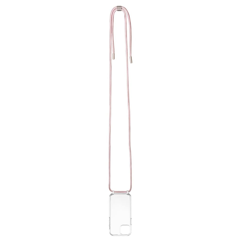 Pouzdro FIXED Pure Neck s růžovou šňůrkou na krk pro Apple iPhone 12 mini - náhled 3