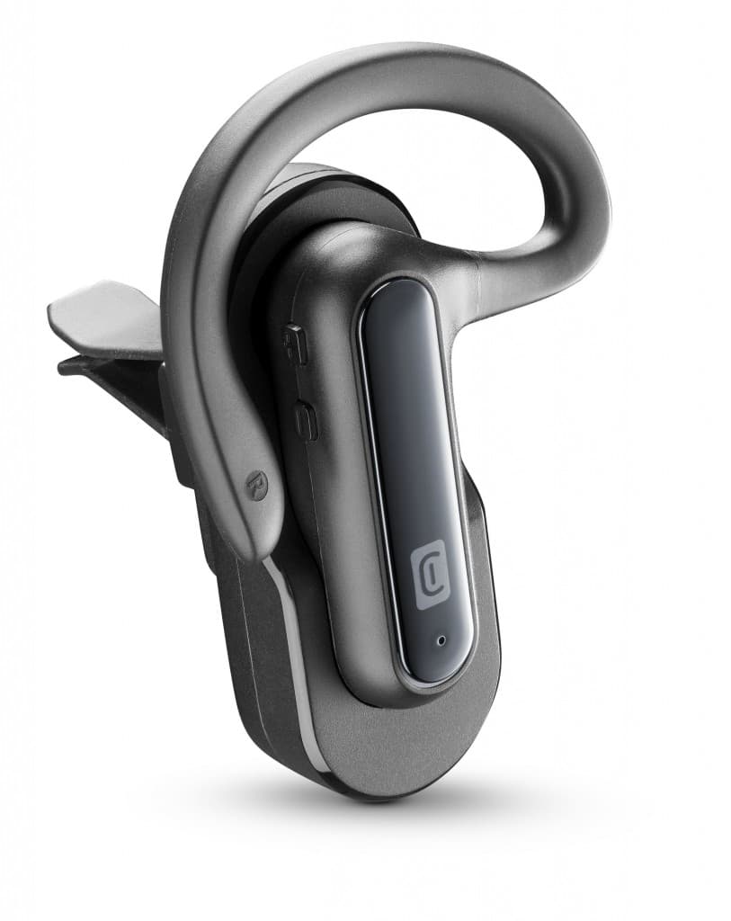 Bluetooth headset Cellularline CAR FLAT včetně nabíjecí základny do auta, černý - náhled 3