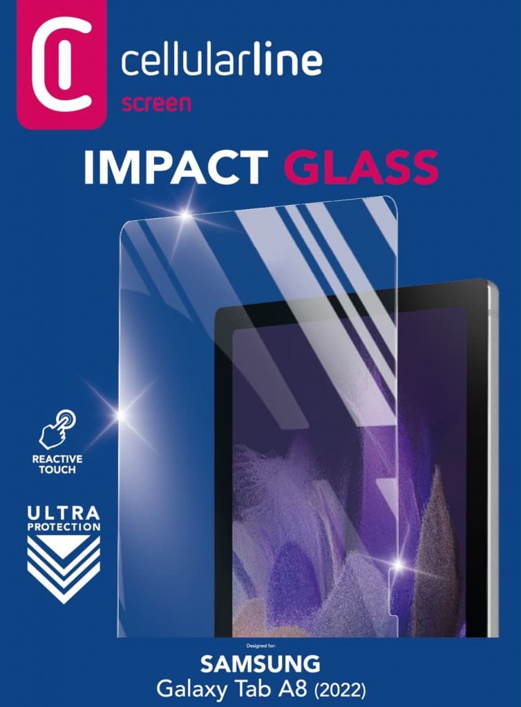Ochranné tvrzené sklo Cellularline Glass pro Samsung Galaxy Tab A8 (2022) - náhled 3