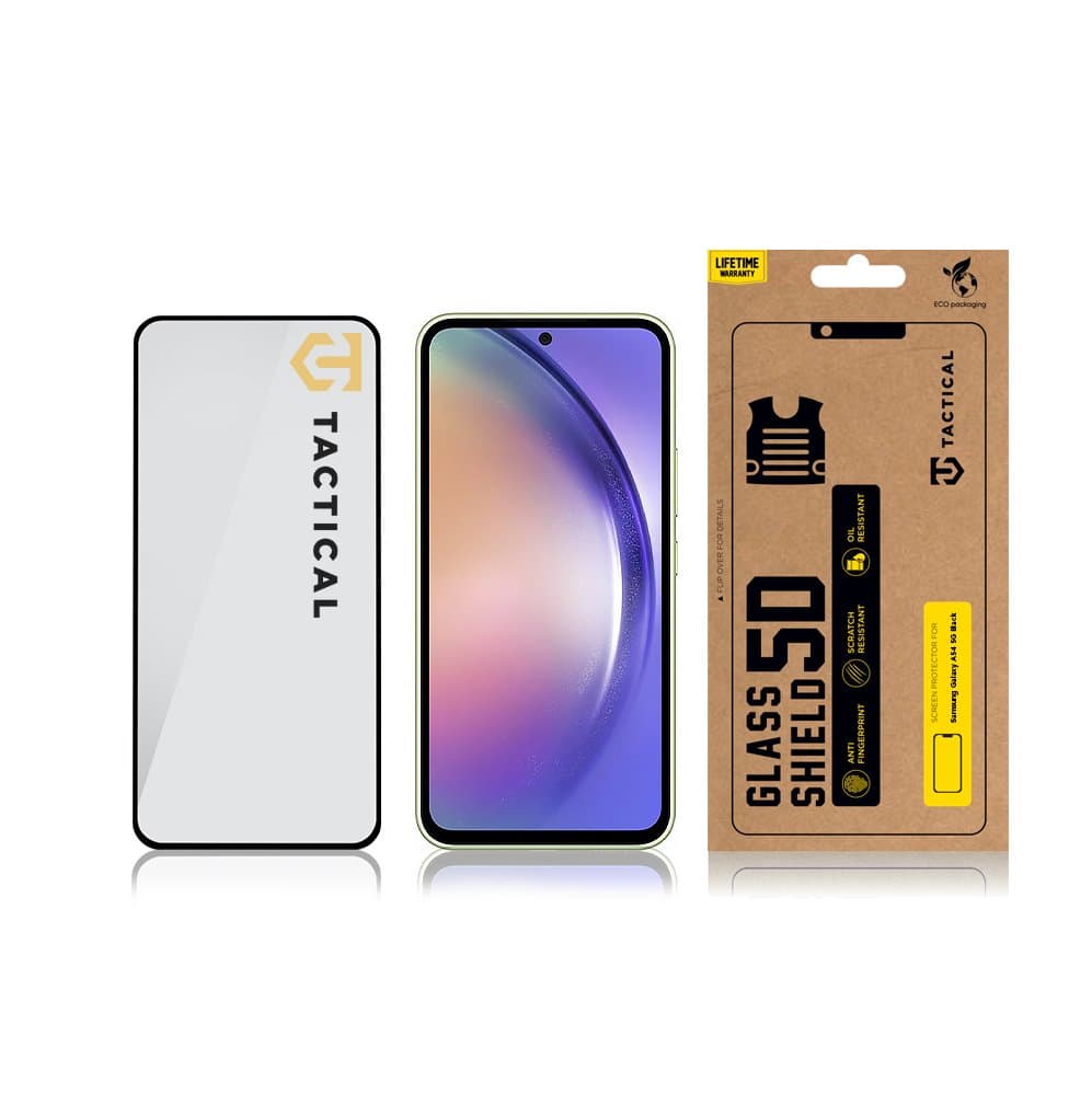 Tvrzené sklo Tactical pro Samsung A54 5G 5D černé - náhled 3