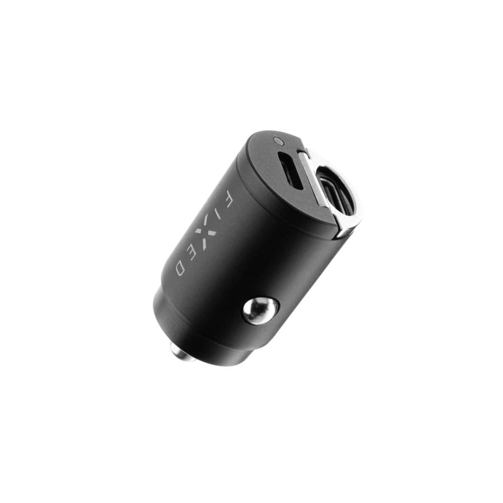 Set autonabíječky FIXED s 2xUSB-C výstupem a USB-C/Lightning kabelu, podpora PD, 1,2 metr, MFI, 30W, černý - náhled 3