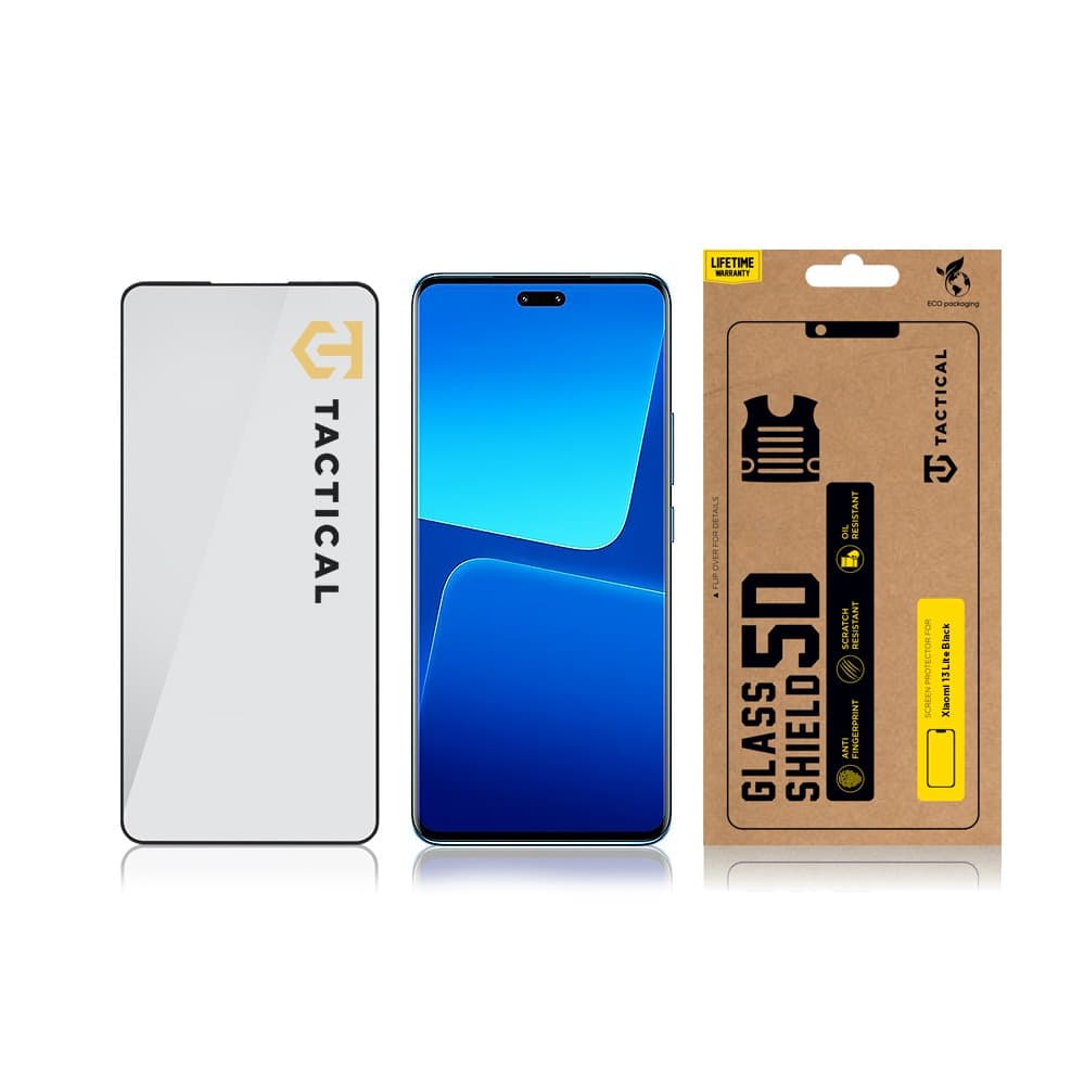 Tvrzené sklo Tactical Glass Shield na Xiaomi 13 Lite 5D černé - náhled 3