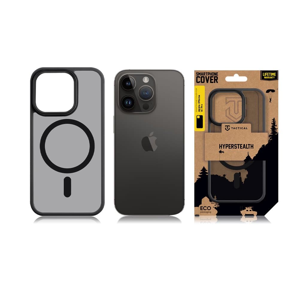 Zadní kryt Tactical MagForce Hyperstealth na iPhone 14 Pro tmavý - náhled 3