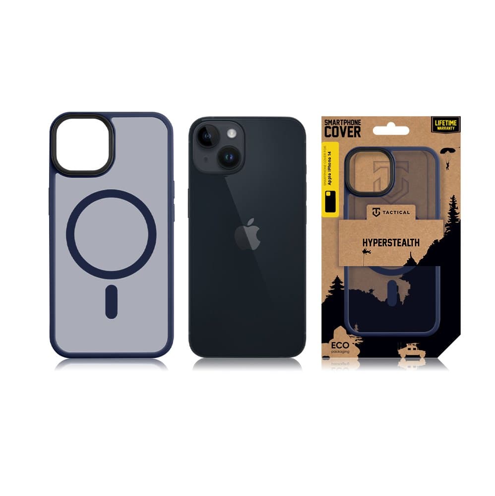 Zadní kryt Tactical MagForce Hyperstealth na iPhone 14 modrý - náhled 3