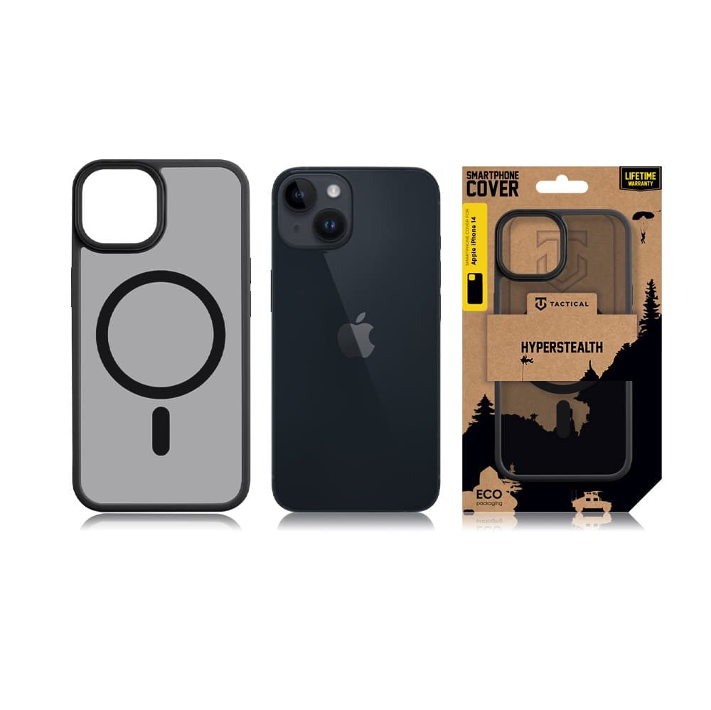 Zadní kryt Tactical MagForce Hyperstealth na iPhone 14 tmavý - náhled 3