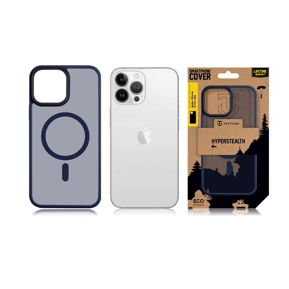 Zadní kryt Tactical MagForce Hyperstealth na iPhone 13 Pro Max modrý - náhled 3