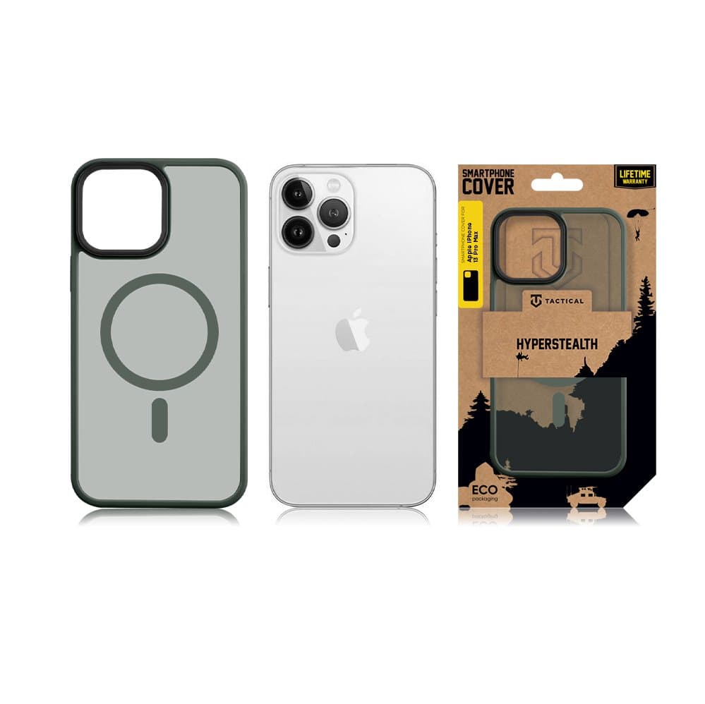 Zadní kryt Tactical MagForce Hyperstealth na iPhone 13 Pro Max tmavě zelený - náhled 3