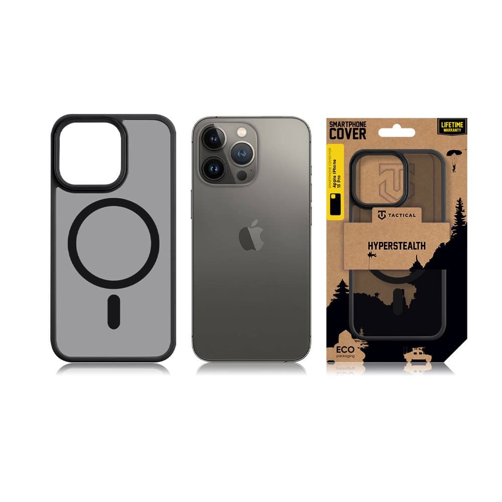 Zadní kryt Tactical MagForce Hyperstealth na iPhone 13 Pro tmavý - náhled 3