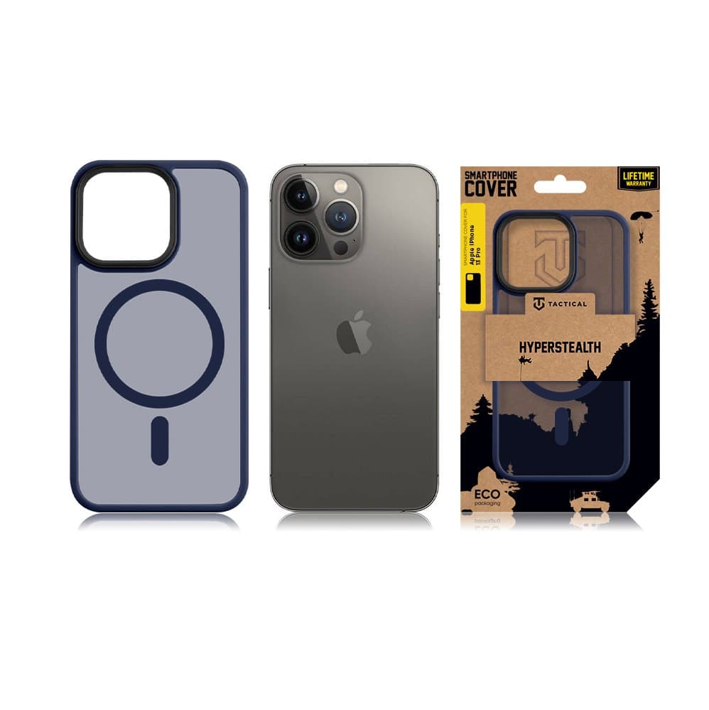 Zadní kryt Tactical MagForce Hyperstealth na iPhone 13 Pro modrý - náhled 3