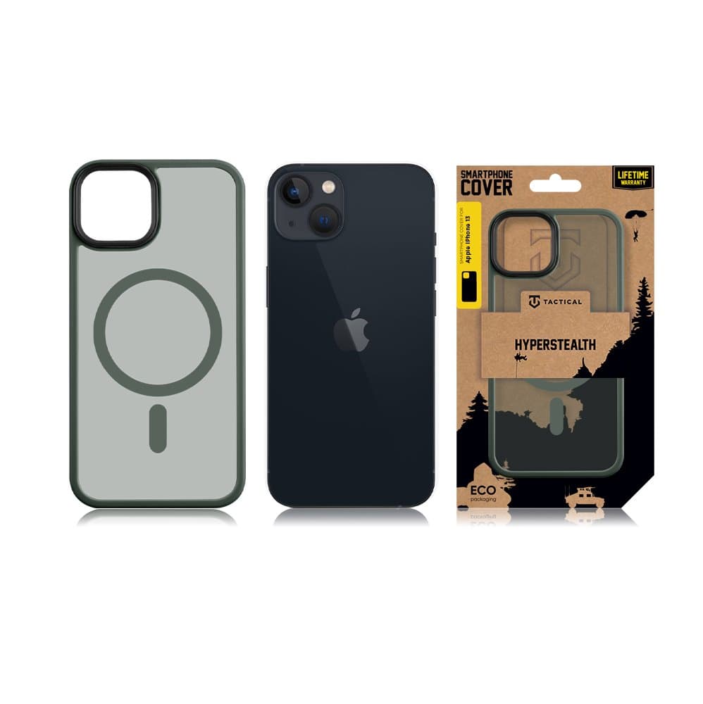 Zadní kryt Tactical MagForce Hyperstealth na iPhone 13 tmavě zelený - náhled 3