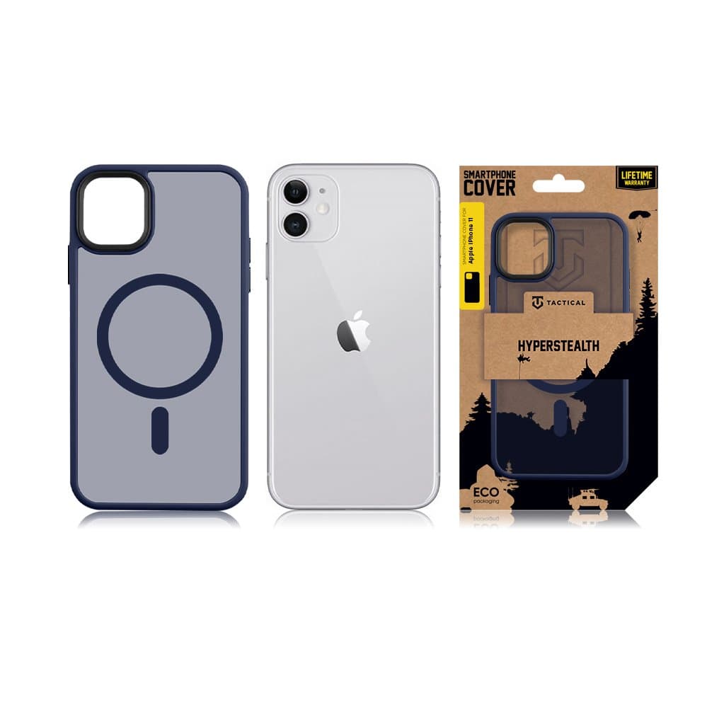 Zadní kryt Tactical MagForce Hyperstealth na iPhone 11 modrý - náhled 3