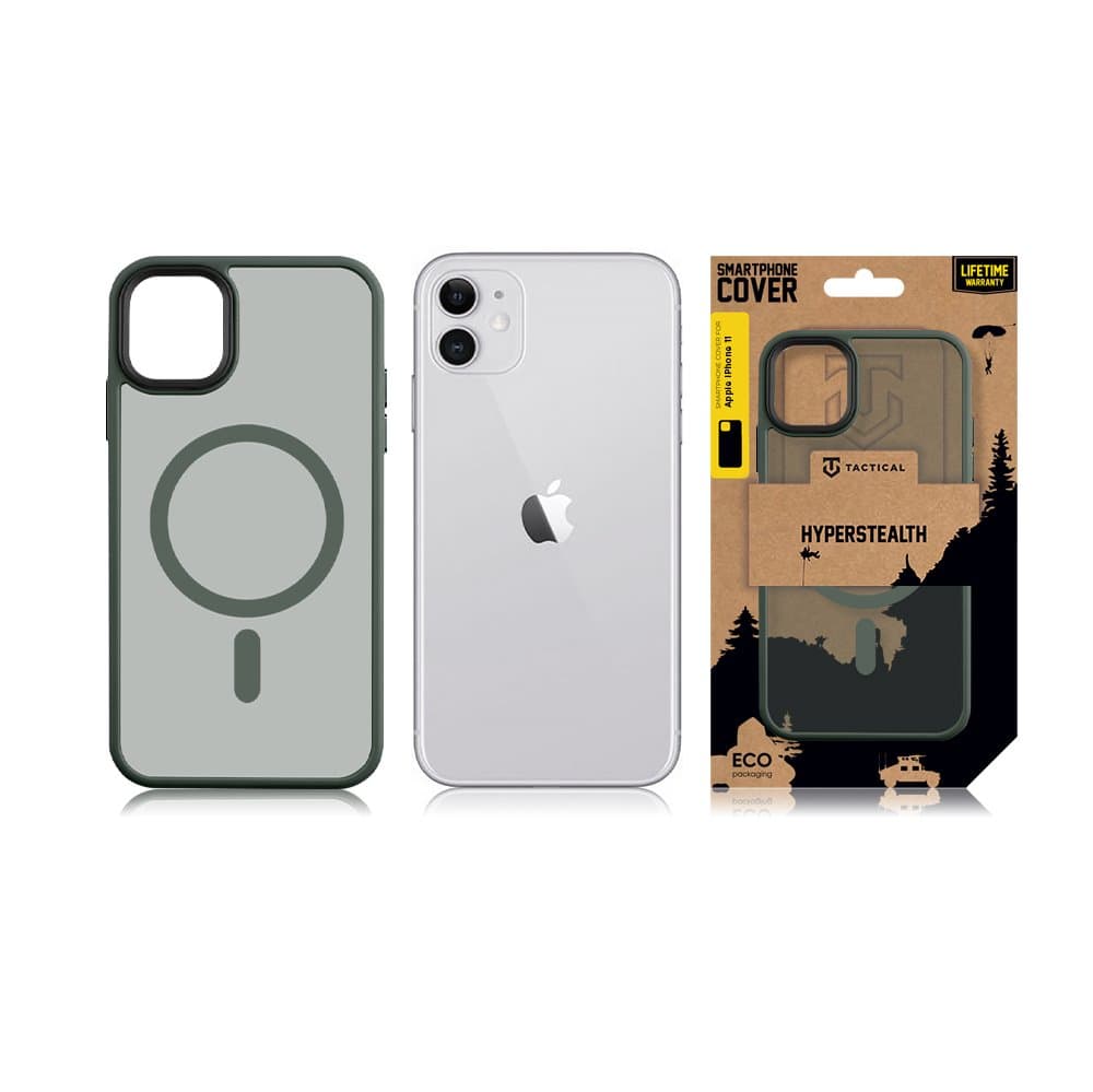Zadní kryt Tactical MagForce Hyperstealth na iPhone 11 tmavě zelený - náhled 3