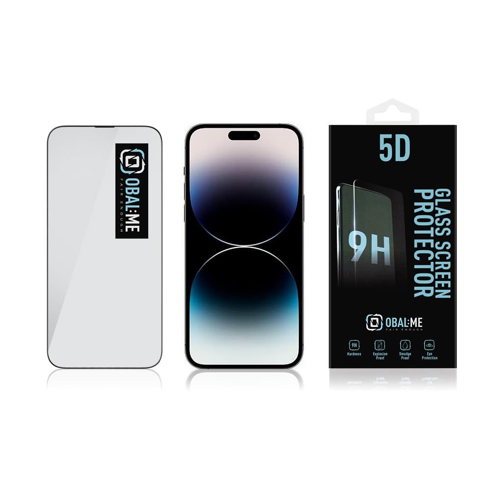 Obal:Me 5D Tvrzené Sklo pro Apple iPhone 14 Pro Max Black - náhled 3