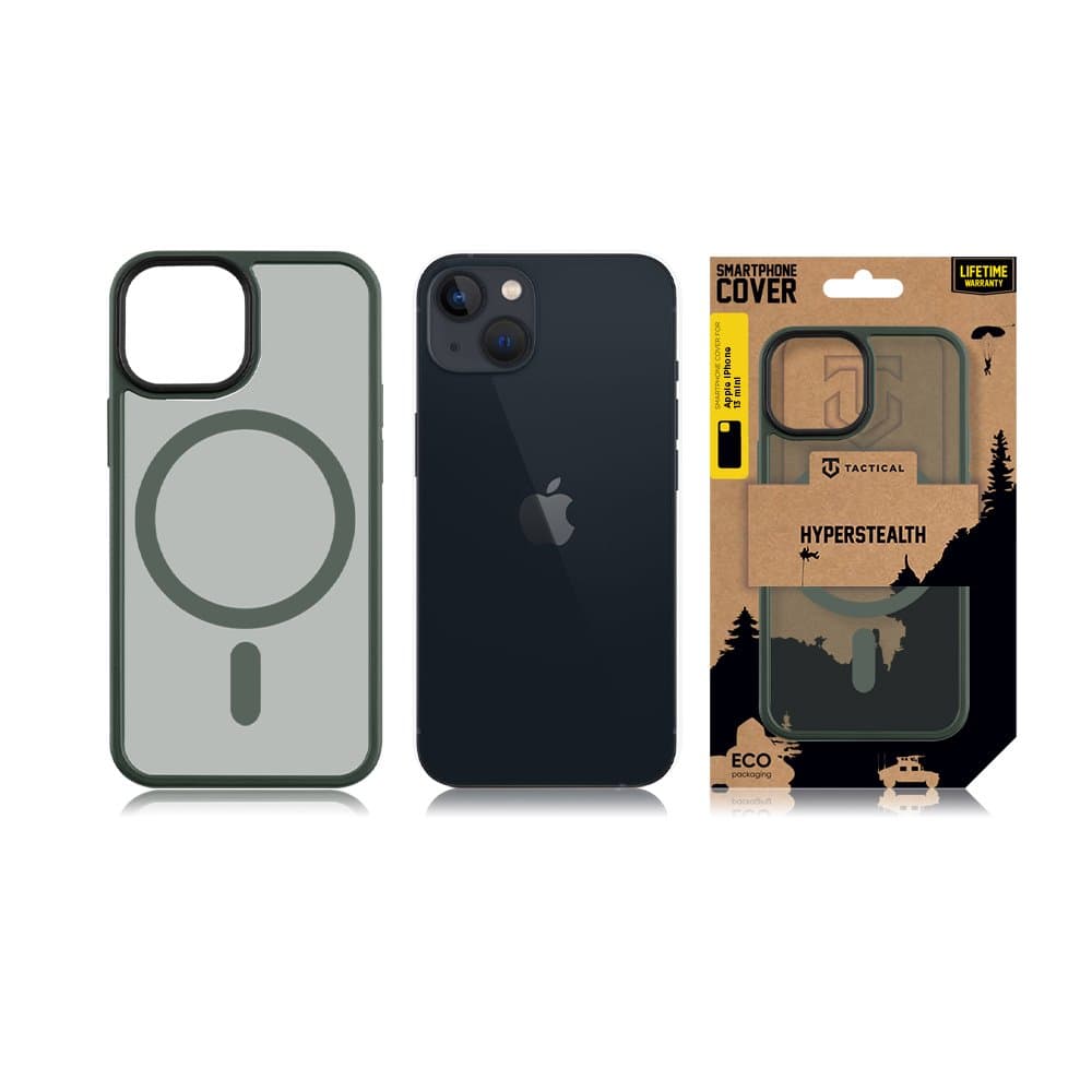 Zadní kryt Tactical MagForce Hyperstealth na iPhone 13 mini tmavě zelený - náhled 3